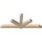 Ekena Millwork Kennewick Rough Sawn Timber Gable Bracket, Douglas Fir, 96"W x 40"H x 6"D x 6"F, 10/12 Pitch GBW096X40X0606KEN00RDF - alternate 4